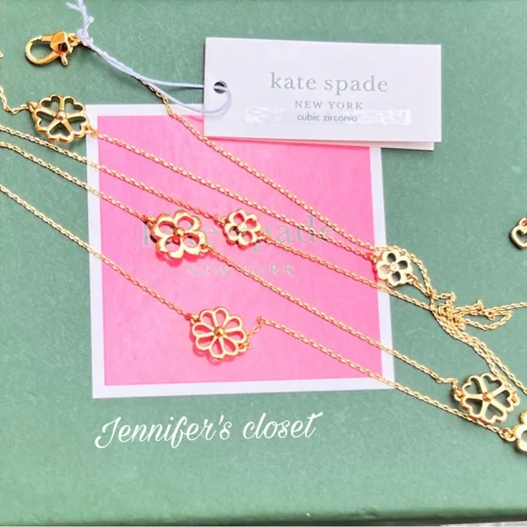 NWT ♠️Kate Spade Long Scatter Station Necklace